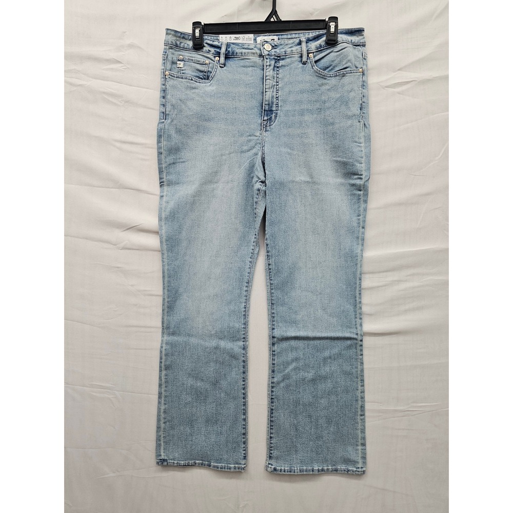 Seven7 Womens Bootcut High Rise Jeans Blue Cotton Blend Casual Size 16